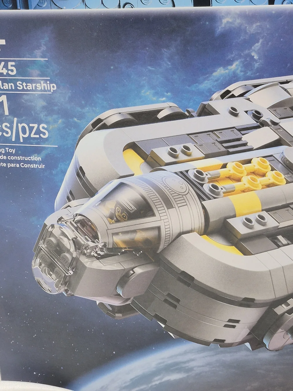LEGO Star Wars Anzellan Starship 75445 - Gray and Yellow Building Set